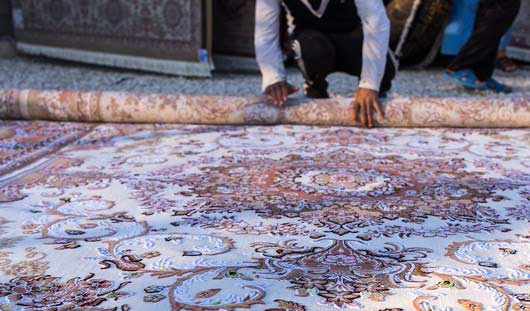 روش اصولی لول کردن قالی در قالیشویی صادقیه